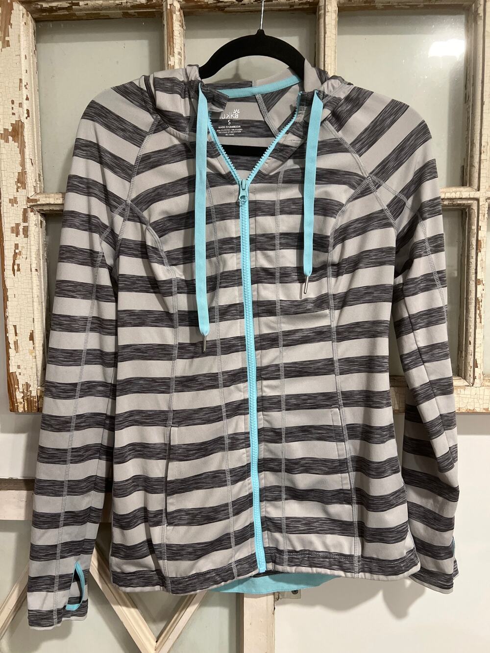 Lukka size small women's full-zip stretch active hoodie jacket